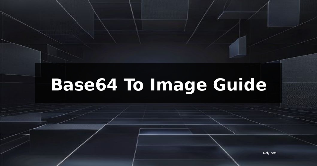 Base64 To Image interface overview